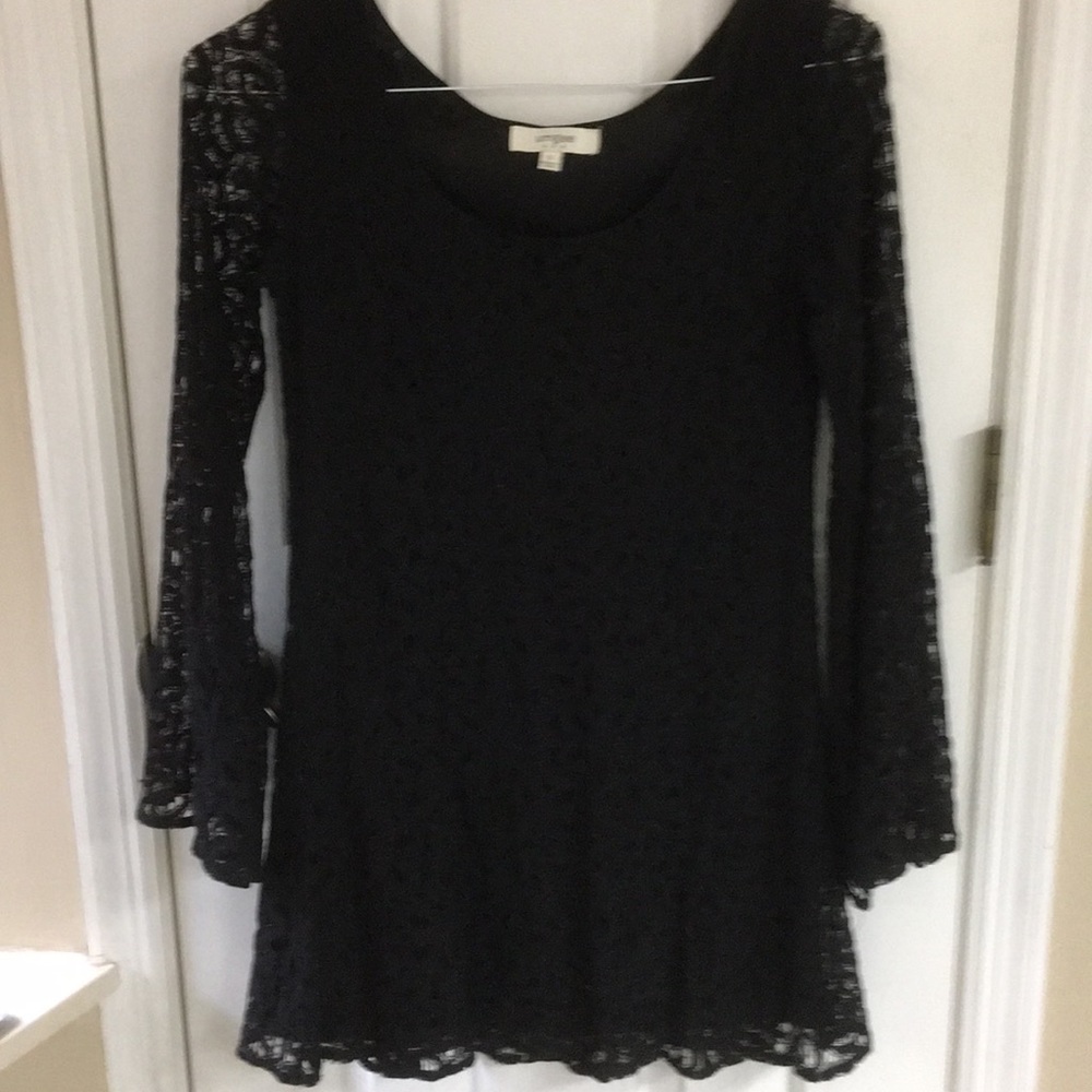 Black lace dress